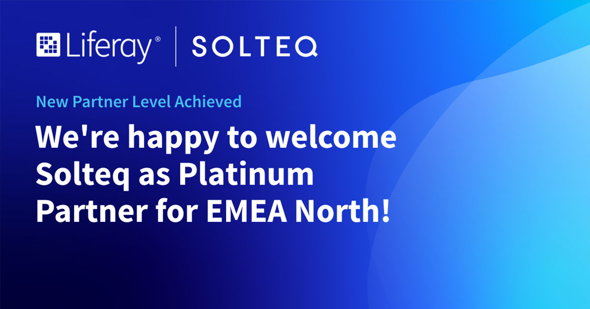 Solteq on nimetty Liferay Platinum Partneriksi